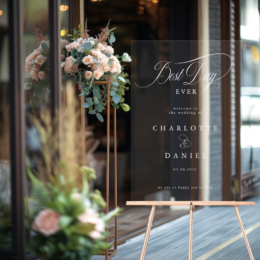 LE MEILLEUR JOUR JAMAIS ! Bannière élégante et Mar