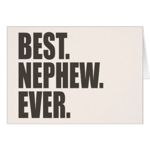 Le meilleur. Neveu. Jamais