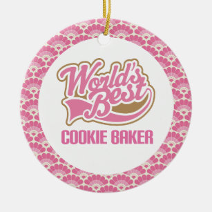 Le meilleur ornement de cadeau de Baker du biscuit