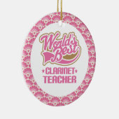 Le meilleur ornement de cadeau de professeur de la (Droite)