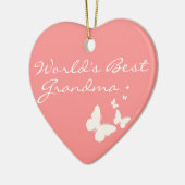 Le meilleur ornement de coeur de papillon de rose (Gauche)