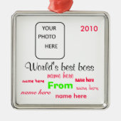 Le meilleur ornement de Noël du patron du monde (Devant)