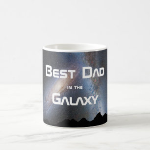 Le meilleur papa dans la tasse de galaxie