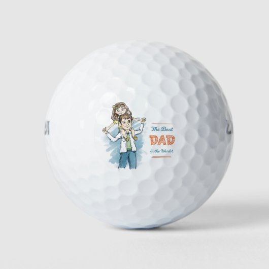 Le meilleur papa dans les balles de golf du monde (Devant)