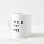 Le meilleur patron du monde pour le bureau| Mug de (Devant gauche)