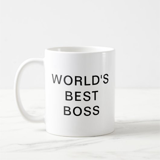 Le meilleur patron du monde pour le bureau| Mug de (Gauche)