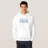 Le meilleur sweat - shirt à capuche du papa du (Devant entier)