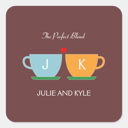 Le Mélange Parfait Mariage Favoriser Sticker / Env (Devant)