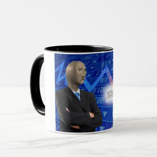 Le Mème Mug de Sad Stonks (Devant gauche)