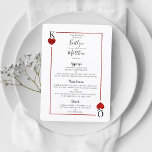 Le menu Collection de Mariages de cartes de jeu Mo<br><div class="desc">Célébrez dans le style avec ces cartes de menu mariages design et très tendance. Ce design est facile à personnaliser avec votre libellé d'événement spécial et vos invités seront ravis quand ils verront ces menus fabuleux.</div>