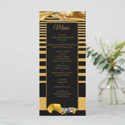 Le menu Great Gatsby Inspiration (Debout devant)