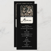 Le menu MARIAGE Tarot Skeletons Bride & Groom (Devant / Derrière)