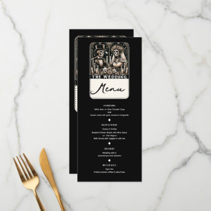 Le menu MARIAGE Tarot Skeletons Bride & Groom