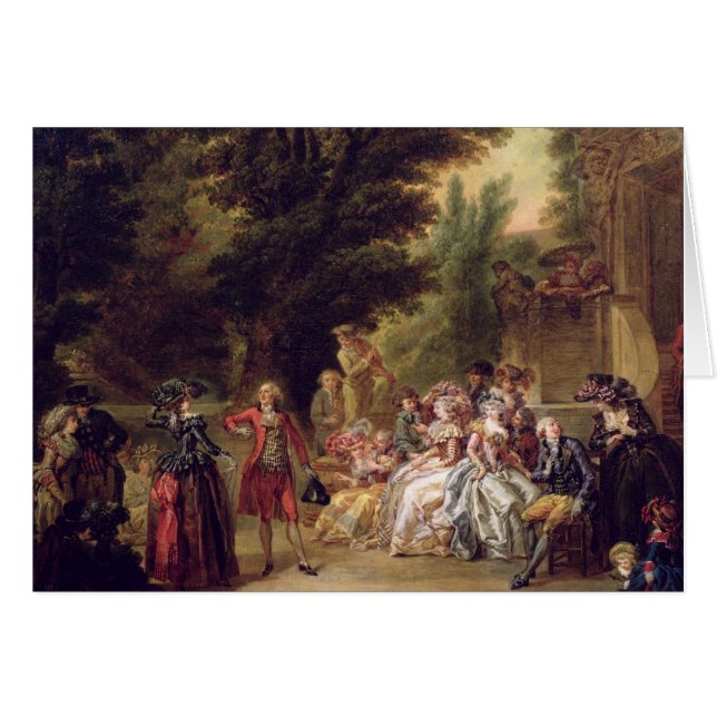 Le menuet sous le chêne, 1787 (Devant horizontal)