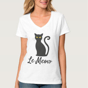 LE MEOW, FRENCH CAT T-Shirts