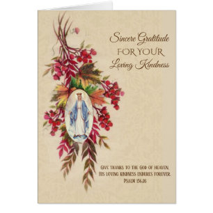 Le Merci a béni des fleurs d'automne de Vierge