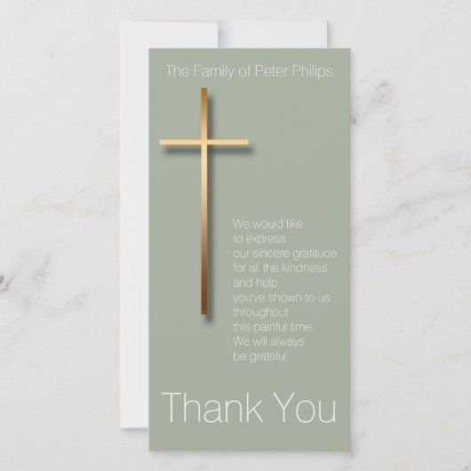 Le Merci croisé d'or de sympathie choisissent la (Devant)