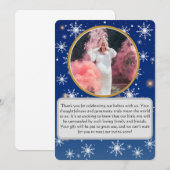 Le Merci de Baby shower jumeau magique de l'hiver (Devant / Derrière)