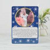 Le Merci de Baby shower jumeau magique de l'hiver (Debout devant)