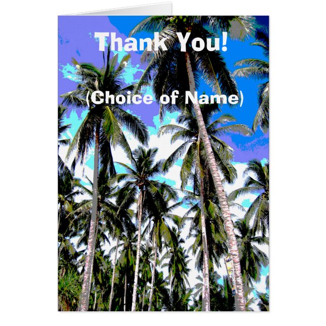 Le Merci des palmiers tropicaux ! (Devant)