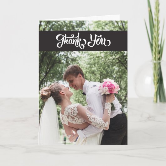 Le Merci simple de mariage de manuscrit a plié la (Devant)