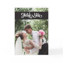 Le Merci simple de mariage de manuscrit a plié la