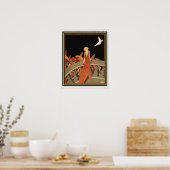 "Le Messager" van Halouze Ca 1925 16 x 20 Poster (Keuken)