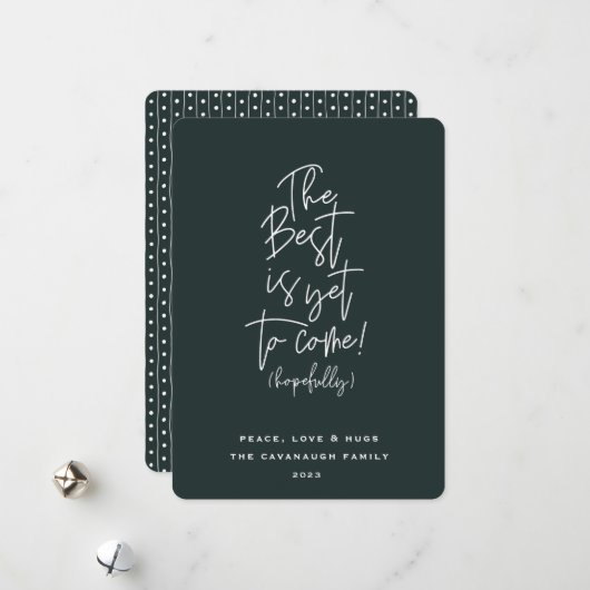 Le Mieux Est Encore À Venir Carte Vacances (Devant/Arrière en situation)