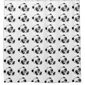 le mignon Panda porte un rideau de douche (Devant)