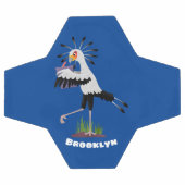 Le mignon secrétaire oiseau écrire des notes dessi (Plat)