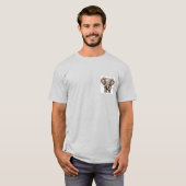 Le mignon T-shirt éléphant (Devant entier)
