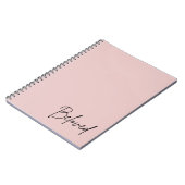 Le minimaliste adoré Blush Christian Faith Carnet (Côté gauche)