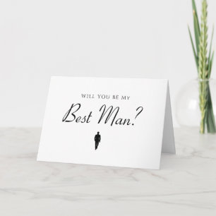 Le minimaliste Meilleur Homme ? Carte mariage