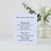 Le miracle de l'amitié poème carte postale (Debout devant)