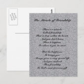 Le miracle de l'amitié poème carte postale (Devant / Derrière)