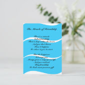 Le miracle de l'amitié poème carte postale (Debout devant)