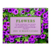 "LE MIRACLE DES FLEURS" 12 MOIS 2026 CALENDRIER (Protection)