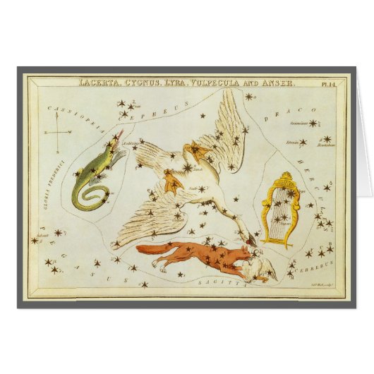 Le miroir de l'Ukraine, la carte céleste de l'astr (Devant horizontal)