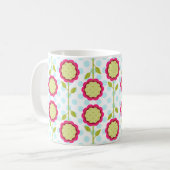 Le mod fleurit tasse de Cofee (Devant gauche)
