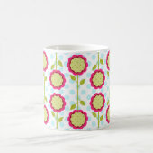 Le mod fleurit tasse de Cofee (Centre)