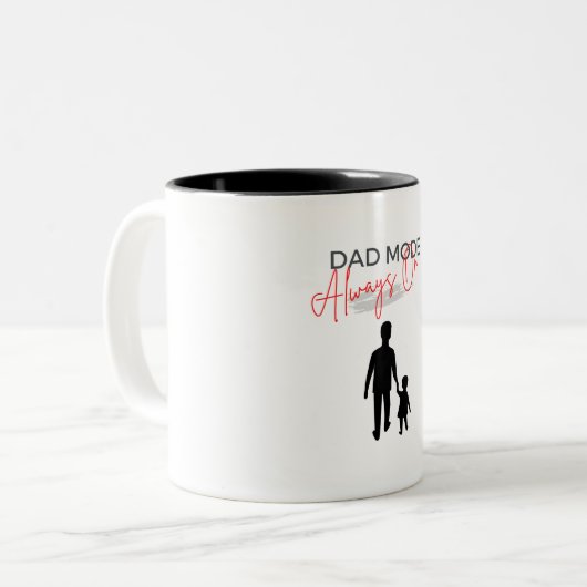 Le mode Papa rouge noir toujours sur Mug (Devant gauche)