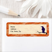 Le Modèle Étiquette de adresse du Corbeau (En situation)