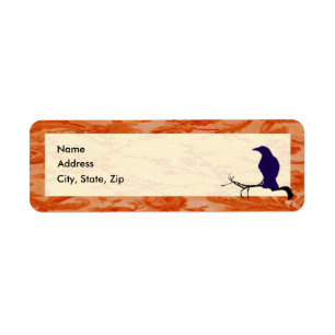 Le Modèle Étiquette de adresse du Corbeau