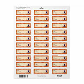 Le Modèle Étiquette de adresse du Corbeau (Feuille entière)