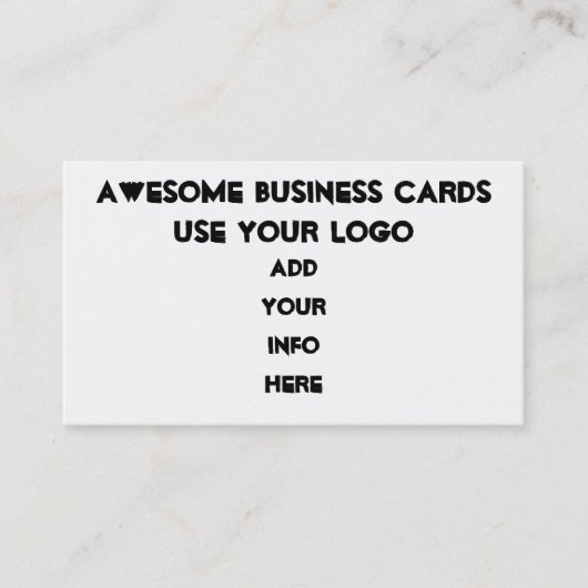 Le MODÈLE PROFESSIONNEL de CARTE DE VISITE (Devant)