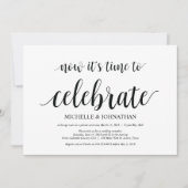 le moment de célébrer, invitations de mariage en f (Devant)