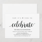 le moment de célébrer les invitations de fuite de  (Devant / Derrière)