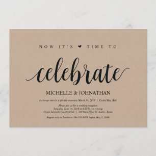le moment de célébrer les invitations de mariage e