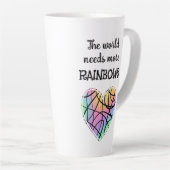 Le monde a besoin de plus de Rainbows Latte Mug (Angle droit)