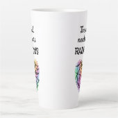Le monde a besoin de plus de Rainbows Latte Mug (Devant)
